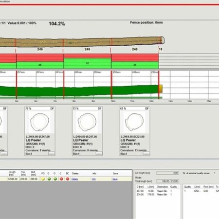 Données précises pour une meilleure optimisation du tronçonnage